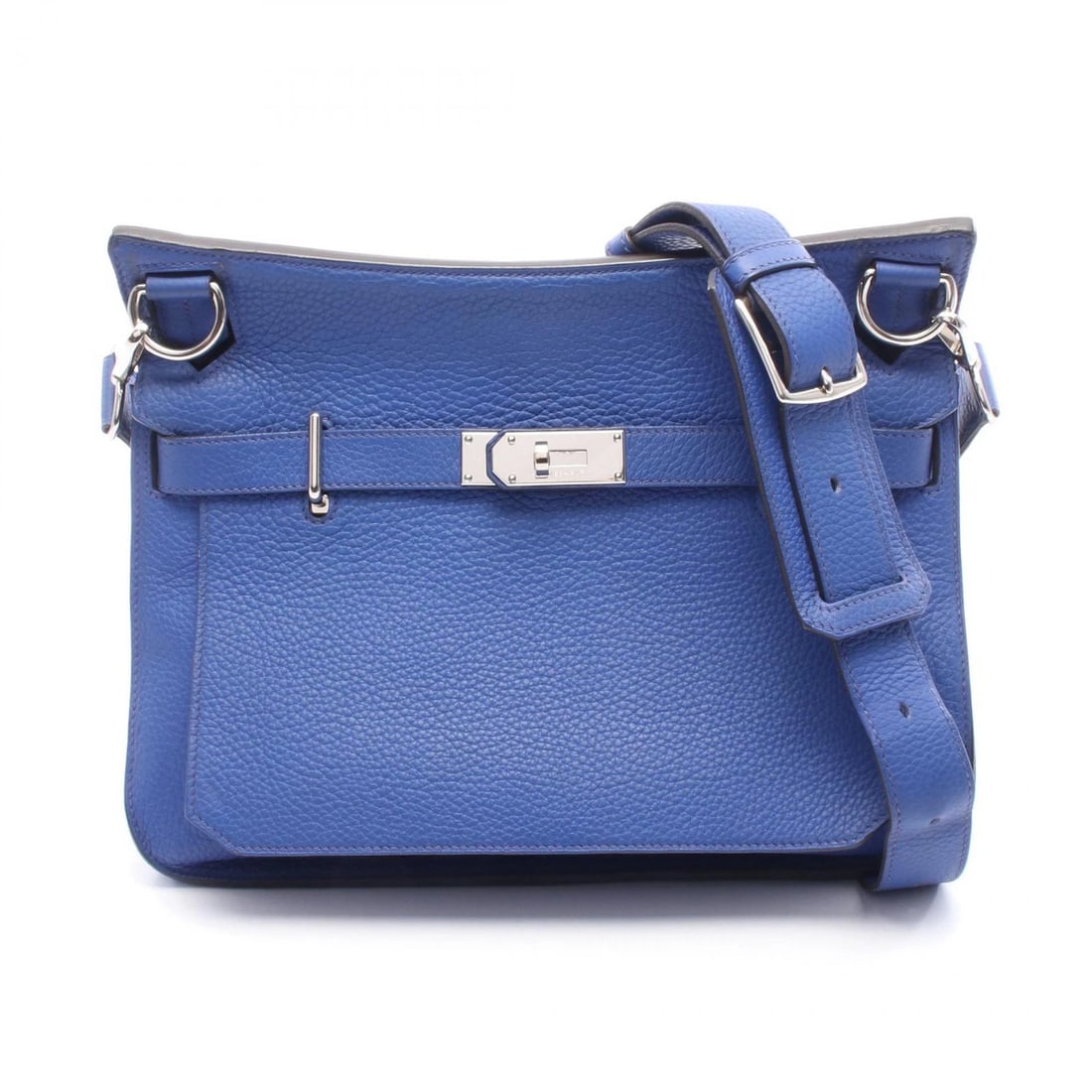 HERMES JYPSIERE 31 SHOULDER BAG TAURILLON LEATHER BLUE: HERMES Jypsiere 31 Shoulder Bag Taurillon leather Blue Brand: HERMES Type/Style: Shoulder Bag Material: Taurillon Clemence ? leather Color: Blue electric / Blue?ish colors Size: (H:9.8inch x W:12.2inc