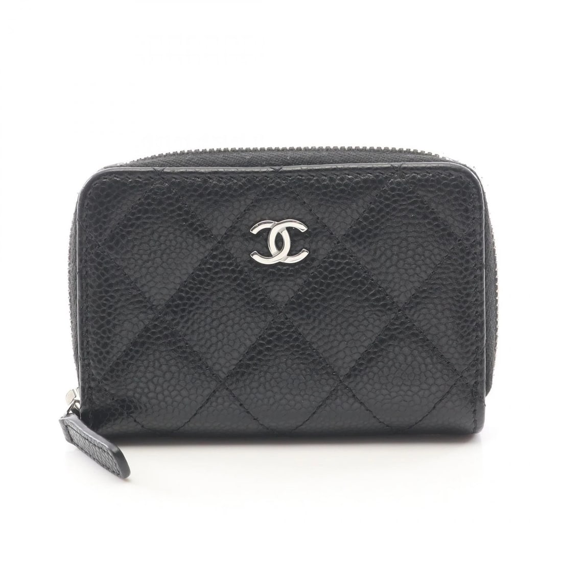 CHANEL CLASSIC ZIP COIN PURSE MATELASSE COIN PURSE: CHANEL Classic Zip Coin Purse Matelasse coin purse Brand: CHANEL Type/Style: coin purse Material: Calfskin (cowhide) Color: Black?ish colors Size: (H:2.8inch x W:4.1inchx D:0.8) Accessories: None