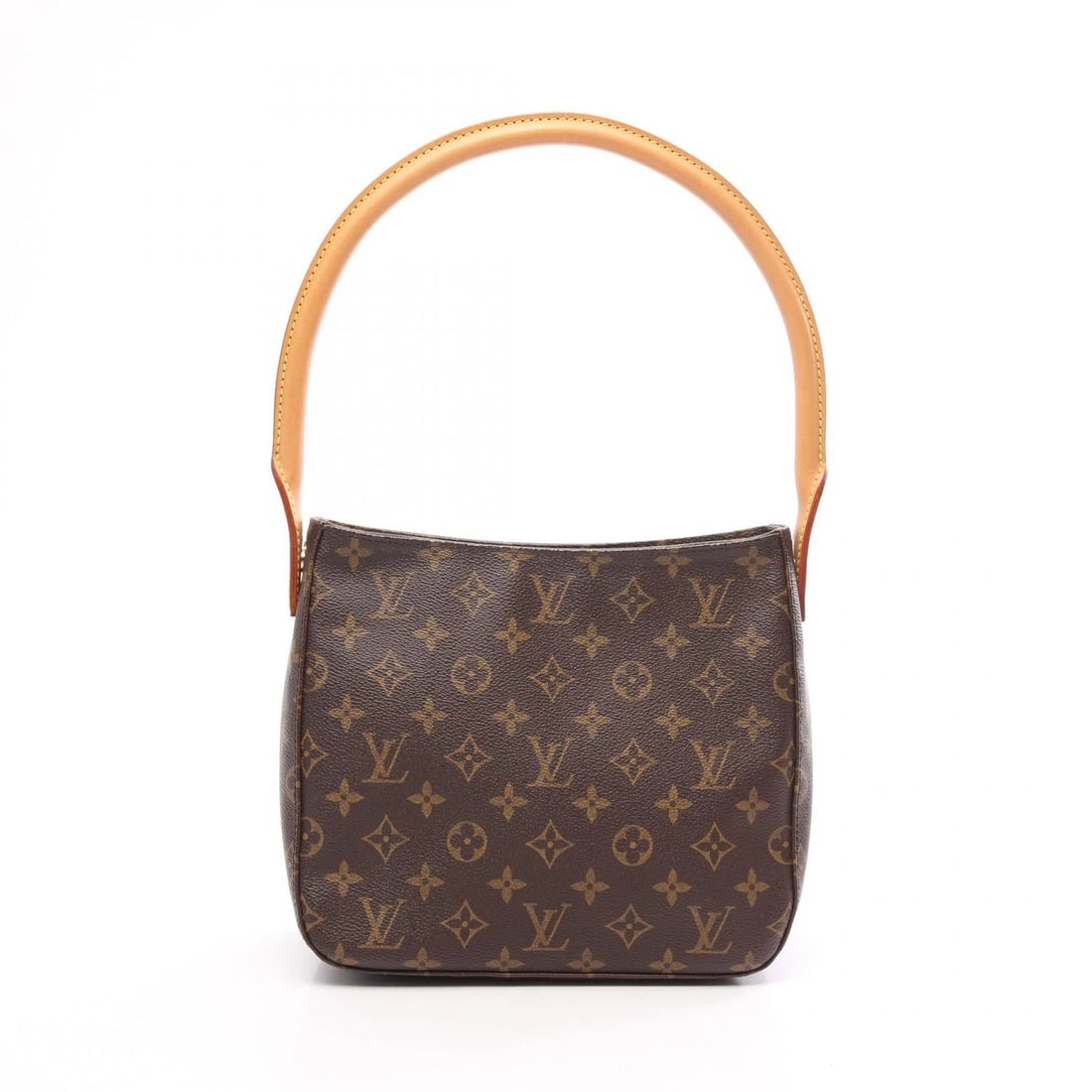 LOUIS VUITTON LOOPING MM SHOULDER BAG: LOUIS VUITTON Looping MM Shoulder Bag Brand: LOUIS VUITTON Type/Style: Shoulder Bag Material: Monogram ? PVC coated canvas ? leather Color: Brown?ish colors Size: (H:8.3inch x W:9.4inch x D:3.9inch)