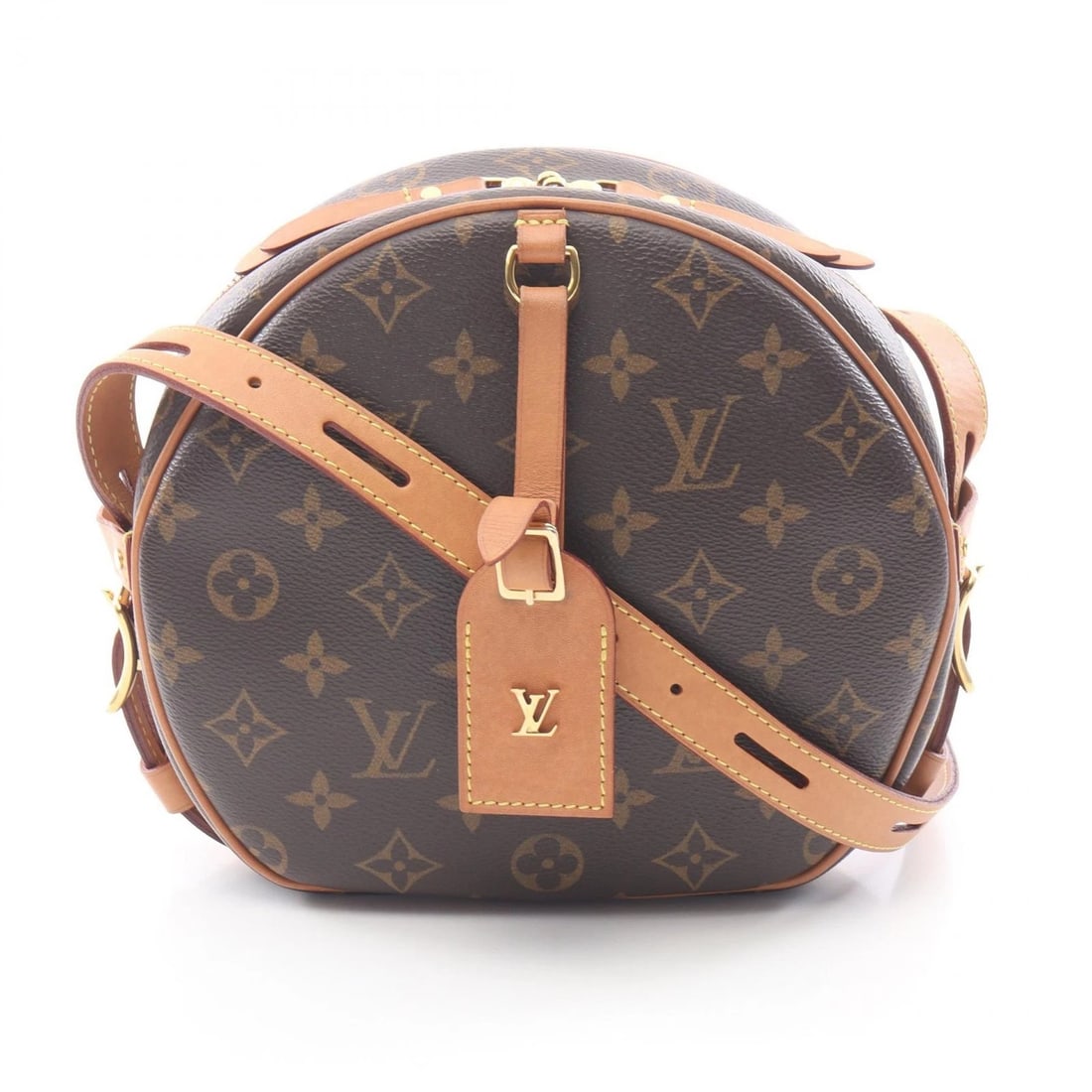 LOUIS VUITTON BOITE CHAPEAU SOUPLE SHOULDER CROSSBODY BAG: LOUIS VUITTON Boite Chapeau Souple Shoulder Crossbody Bag Brand: LOUIS VUITTON Type/Style: Shoulder Bag Material: Monogram ? PVC coated canvas ? leather Color: Brown?ish colors Size: (H:7.9inch x W:5.