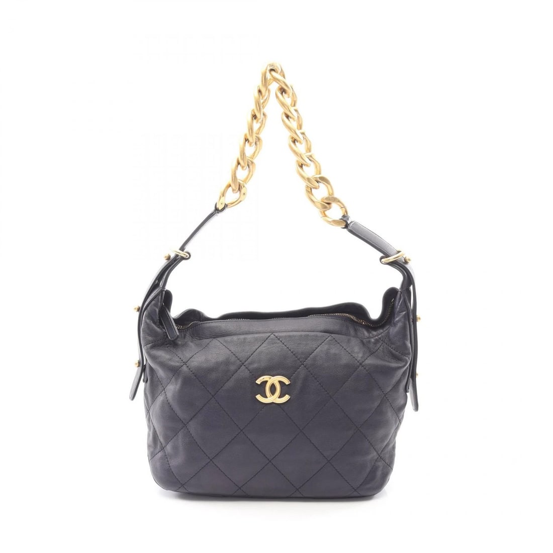 CHANEL MATELASSE CHAIN SHOULDER BAG LAMB SHEEP LEATHER NAVY: CHANEL Matelasse Chain Shoulder Bag Lamb sheep leather Navy Brand: CHANEL Type/Style: Shoulder Bag Material: Lambskin (sheep leather) Color: Navy?ish colors Size: (H:7.1inch x W:11.0inch x D:3.3inch) 