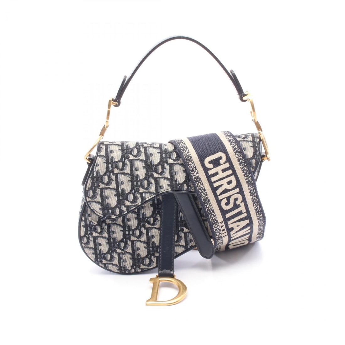 CHRISTIAN DIOR SADDLE MINI OBLIQUE SHOULDER HANDBAG: Christian Dior Saddle Mini Oblique shoulder Handbag Brand: DIOR Type/Style: Handbag Material: canvas ? leather Color: Navy?ish colors ? Beige?ish colors Size: (H:5.1inch x W:7.1inch x D:2.0inch) A