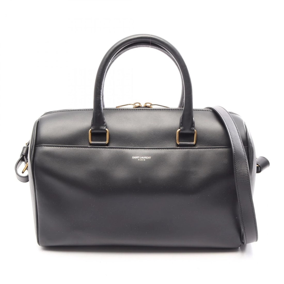 SAINT LAURENT PARIS CLASSIC DUFFLE 6 SHOULDER HANDBAG: SAINT LAURENT PARIS Classic Duffle 6 Shoulder Handbag Brand: SAINT LAURENT PARIS Type/Style: Handbag Material: leather Color: Black?ish colors Size: (H:7.9inch x W:11.8inch x D:6.7inch) Accessorie