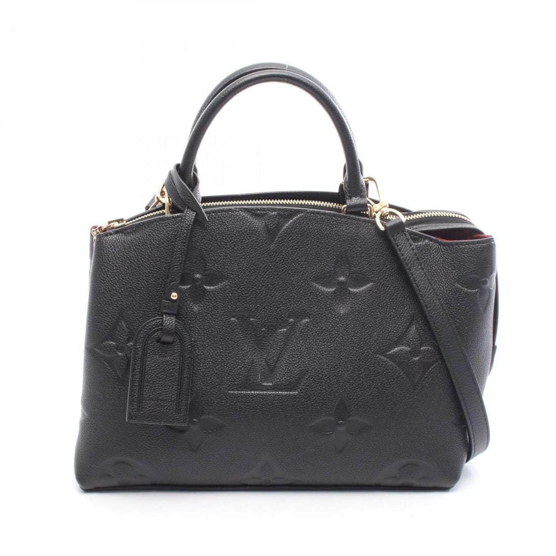 LOUIS VUITTON PETIT PALAIS PM CROSSBODY HANDBAG: LOUIS VUITTON Petit Palais PM crossbody Handbag Brand: LOUIS VUITTON Type/Style: Handbag Material: Monogram empreinte ? leather Color: Black / Black?ish colors Size: (H:7.9inch x W:11.0inch x D:4.7inc
