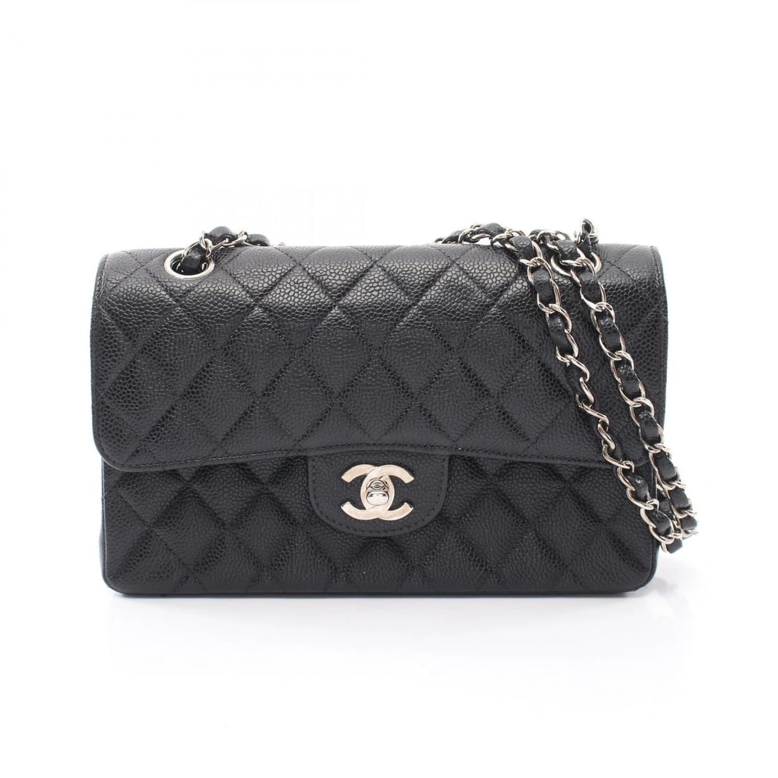 CHANEL MATELASSE W FLAP CHAIN SHOULDER BAG: CHANEL Matelasse W flap Chain Shoulder Bag Brand: CHANEL Type/Style: Shoulder Bag Material: Grained Calfskin leather Color: Black?ish colors Size: (H:5.5inch x W:9.1inch x D:2.4inch) Accessories: