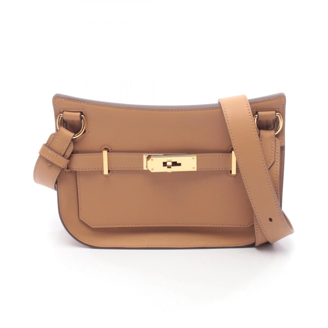 HERMES JYPSIERE MINI SHOULDER CROSSBODY BAG: HERMES Jypsiere mini Shoulder crossbody Bag Brand: HERMES Type/Style: Shoulder Bag Material: Vaux Swift leather ? leather Color: Biscuit / Brown?ish colors Size: (H:5.9inch x W:8.3inch x D:2.0inch)