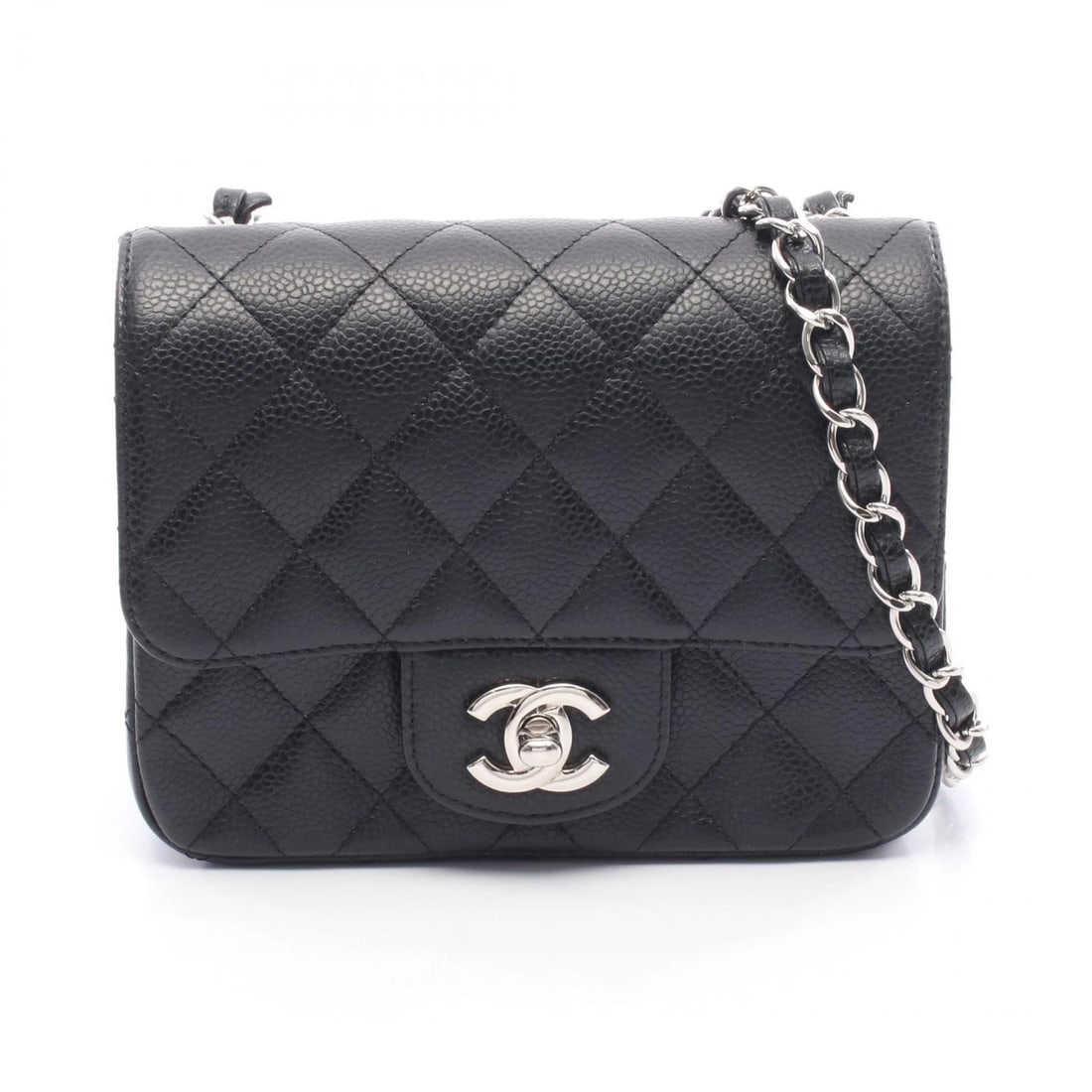 CHANEL MINI MATELASSE CHAIN CROSSBODY SHOULDER BAG: CHANEL Mini Matelasse chain crossbody Shoulder Bag Brand: CHANEL Type/Style: Shoulder Bag Material: leather ? Calfskin (cowhide) Color: Black?ish colors Size: (H:5.1inch x W:6.7inch x D:3.1inch) A