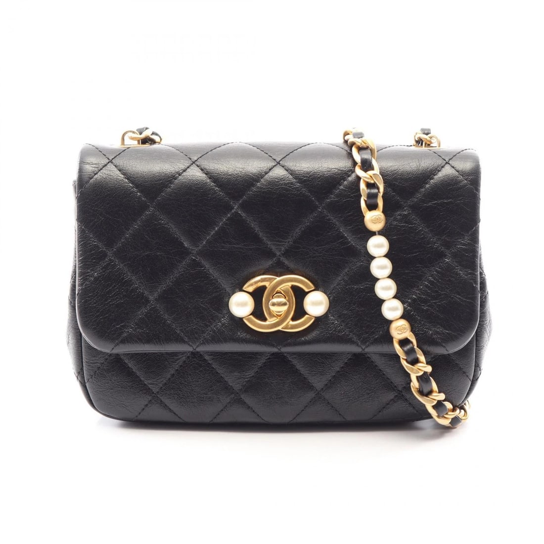 CHANEL MATELASSE CHAIN SHOULDER CROSSBODY BAG: CHANEL Matelasse Chain Shoulder Crossbody Bag Brand: CHANEL Type/Style: Shoulder Bag Material: leather Color: Black?ish colors Size: (H:5.1inch x W:7.5inch x D:2.0inch) Accessories: None A
