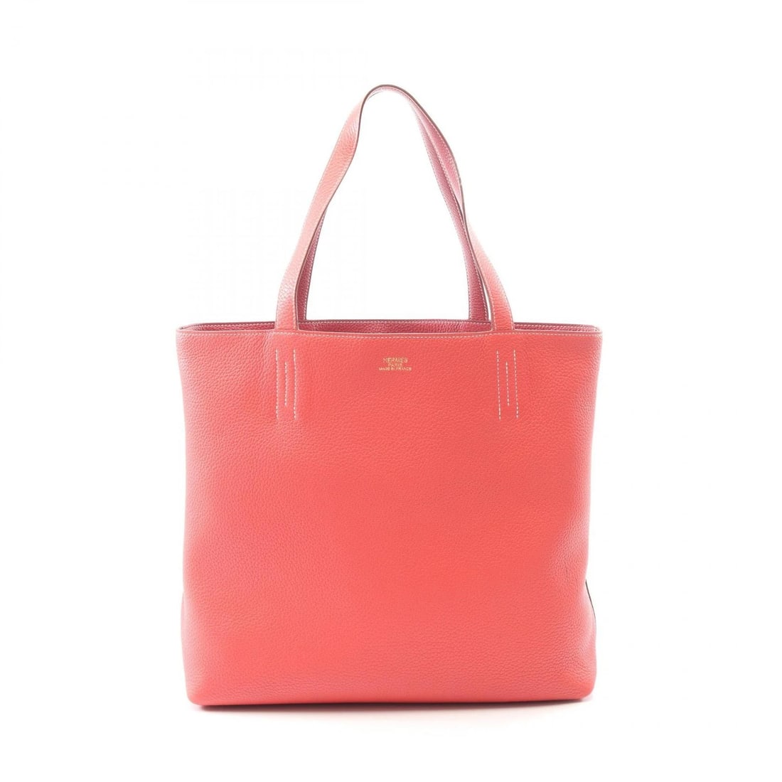 HERMES DOUBLE SENS 45 REVERSIBLE TOTE SHOULDER BAG: HERMES Double Sens 45 Reversible Tote Shoulder Bag Brand: HERMES Type/Style: Tote Bag Material: Taurillon Clemence ? leather ? Taurillon Clemence Color: Bougainvillier / Pink?ish colors ? Bordeaux?ish