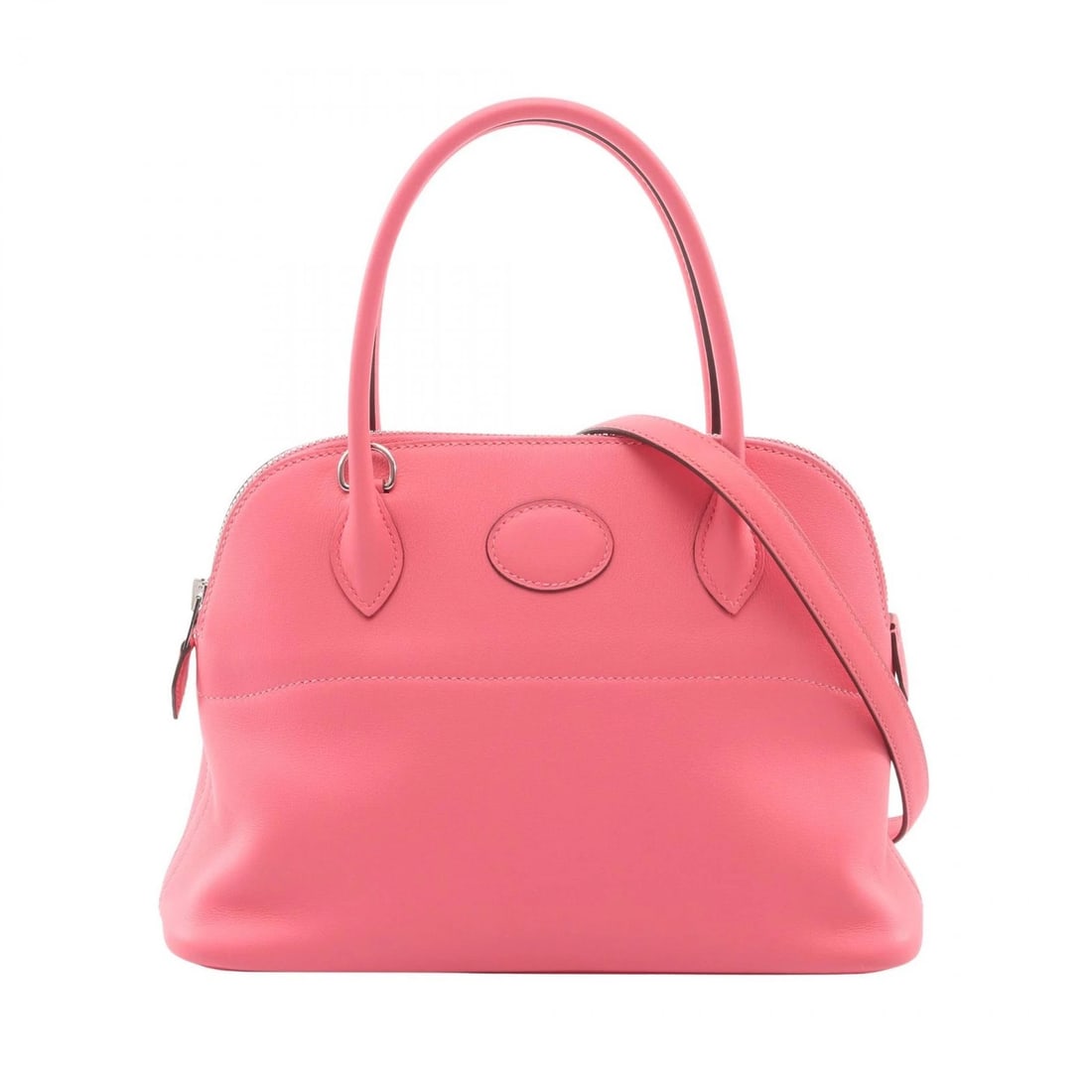 HERMES BOLIDE 27 SHOULDER HANDBAG C SWIFT LEATHER: HERMES Bolide 27 shoulder Handbag C Swift leather Brand: HERMES Type/Style: Handbag Material: Vaux Swift leather ? leather ? Calfskin (cowhide) ? Vaux Swift leather Color: Rose azalee / Pink?ish color