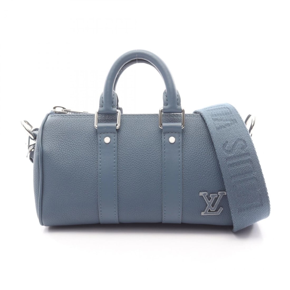 LOUIS VUITTON KEEPALL XS SHOULDER CROSSBODY HANDBAG: LOUIS VUITTON Keepall xS shoulder crossbody Handbag Brand: LOUIS VUITTON Type/Style: Handbag Material: Aerogram ? leather Color: Blue?ish colors Size: (H:4.7inch x W:8.5inch x D:3.1inch) Accessori