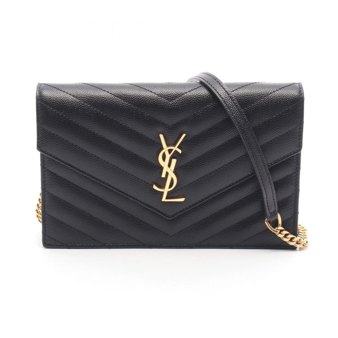 YVES SAINT LAURENT CASSANDRA ENVELOPE SHOULDER BAG: YVES SAINT LAURENT Cassandra Envelope Shoulder Bag Brand: YVES SAINT LAURENT Type/Style: Shoulder Bag Material: leather Color: Black?ish colors Size: (H:4.7inch x W:7.5inch x D:1.6inch) Accessorie