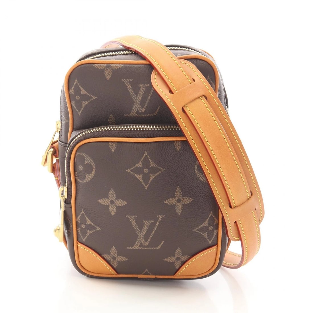 LOUIS VUITTON SHOULDER CROSSBODY BAG: LOUIS VUITTON Shoulder crossbody Bag Brand: LOUIS VUITTON Type/Style: Shoulder Bag Material: Monogram ? leather Color: Brown?ish colors Size: (H:7.5inch x W:4.9inch x D:1.0inch) Accessories: None