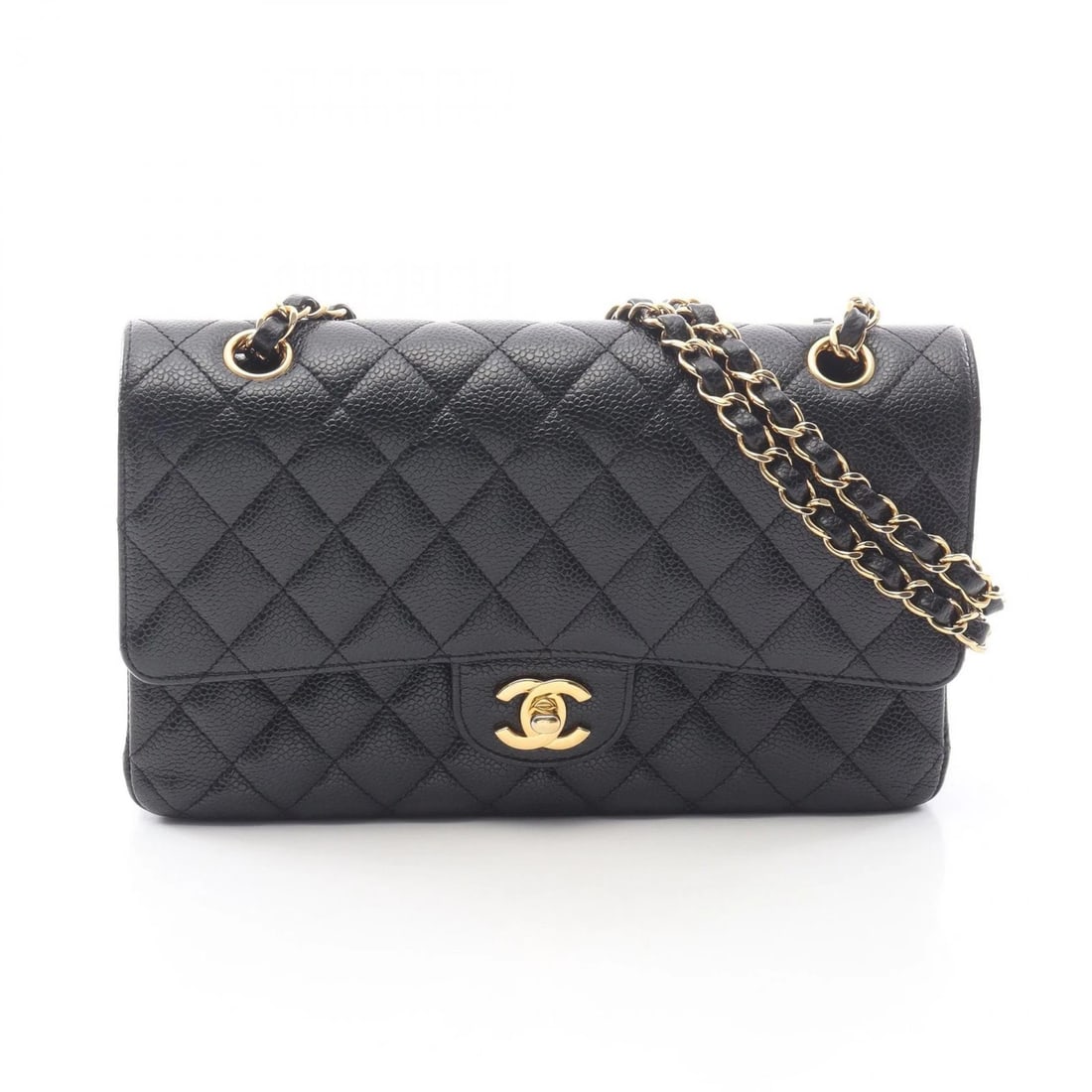 CHANEL MATELASSE W FLAP CHAIN SHOULDER BAG: CHANEL Matelasse W flap chain Shoulder Bag Brand: CHANEL Type/Style: Shoulder Bag Material: Grained Calfskin leather Color: Black?ish colors Size: (H:6.3inch x W:9.8inch x D:2.6inch) Accessories: