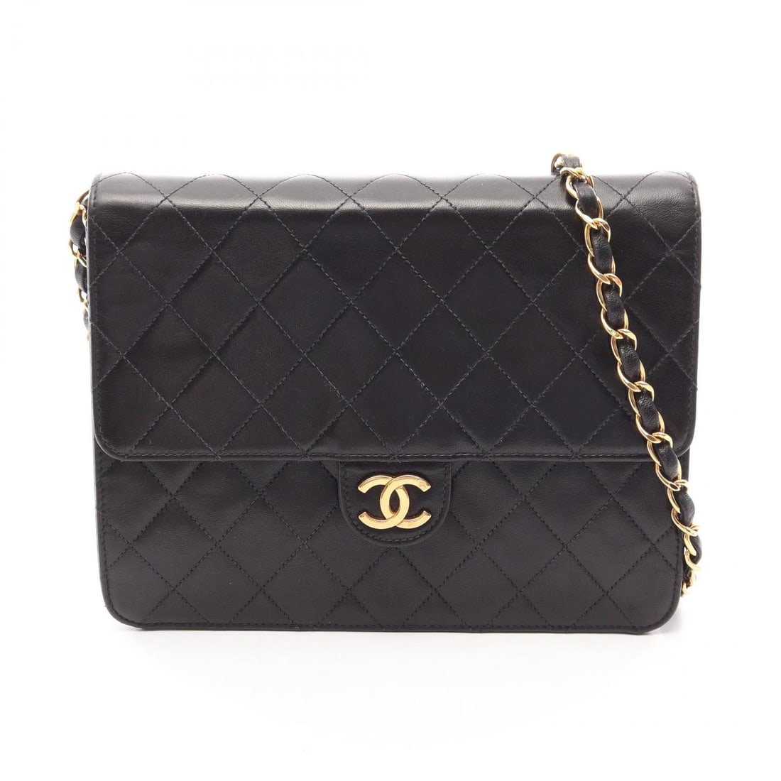 CHANEL MATELASSE SINGLE FLAP PUSH LOCK CHAIN SHOULDER HANDBAG (1 of 2)