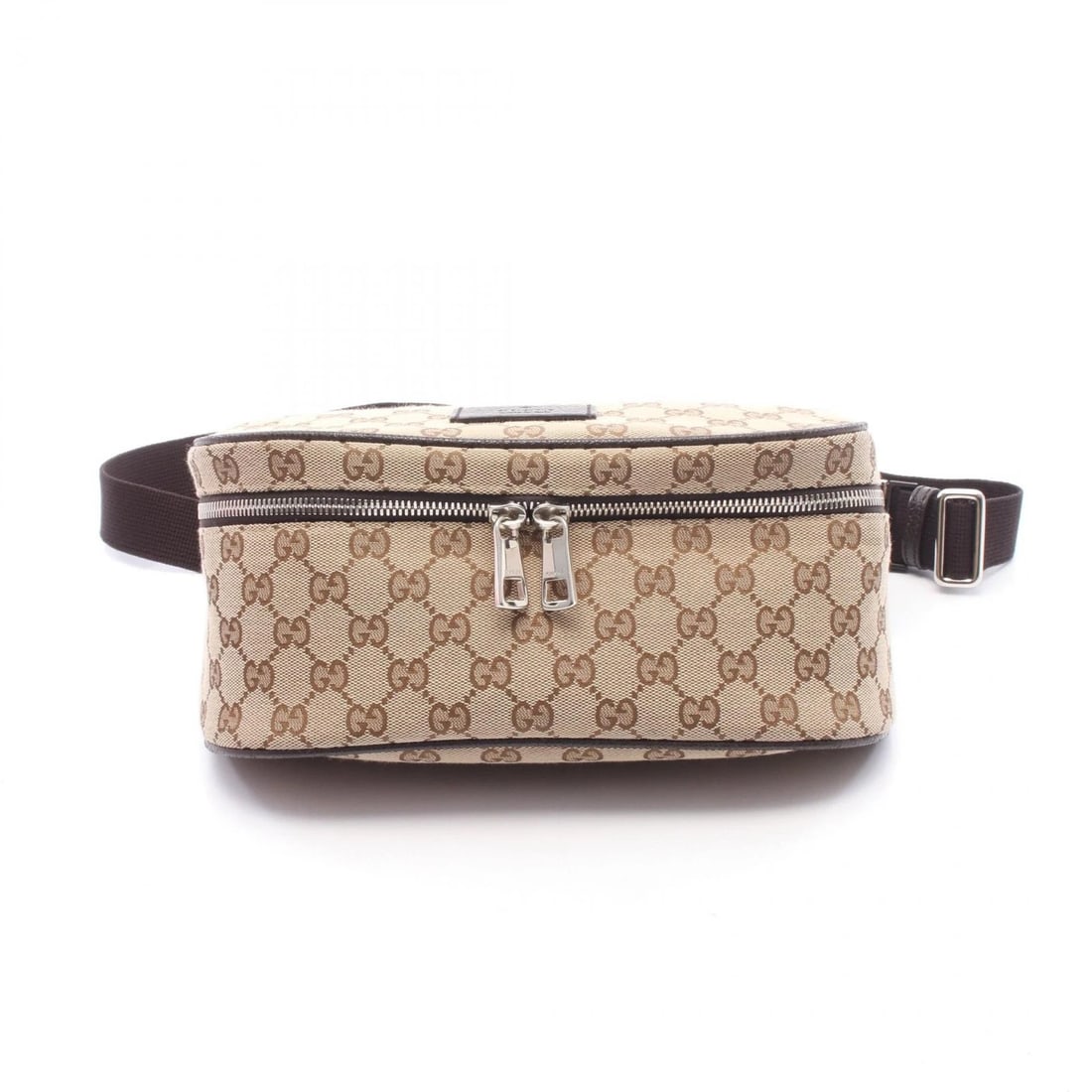GUCCI GG CANVAS WAIST BUM BELT BAG: GUCCI GG canvas Waist bum belt bag Brand: GUCCI Type/Style: Waist bag Body bag Material: canvas ? leather Color: Beige?ish colors ? Brown?ish colors Size: (H:4.7inch x W:10.6inch x D:5.9inch) Acce