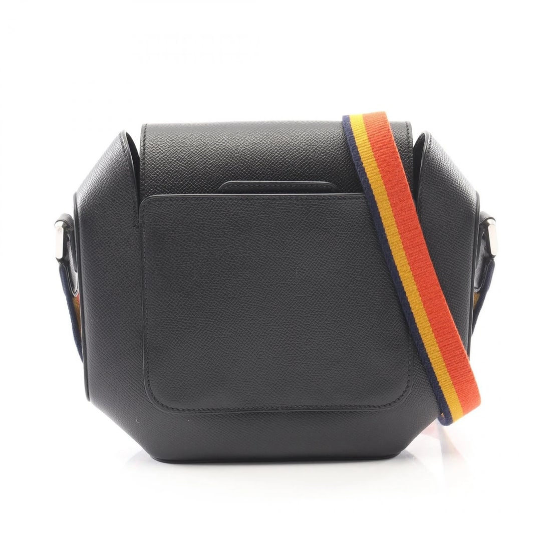 HERMES OCTAGON CROSSBODY SHOULDER BAG: HERMES Octagon Crossbody Shoulder Bag Brand: HERMES Type/Style: Shoulder Bag Material: Epsom ? leather Color: Black?ish colors Size: (H:8.1inch x W:9.4inch x D:2.0inch) Accessories: None Accessories