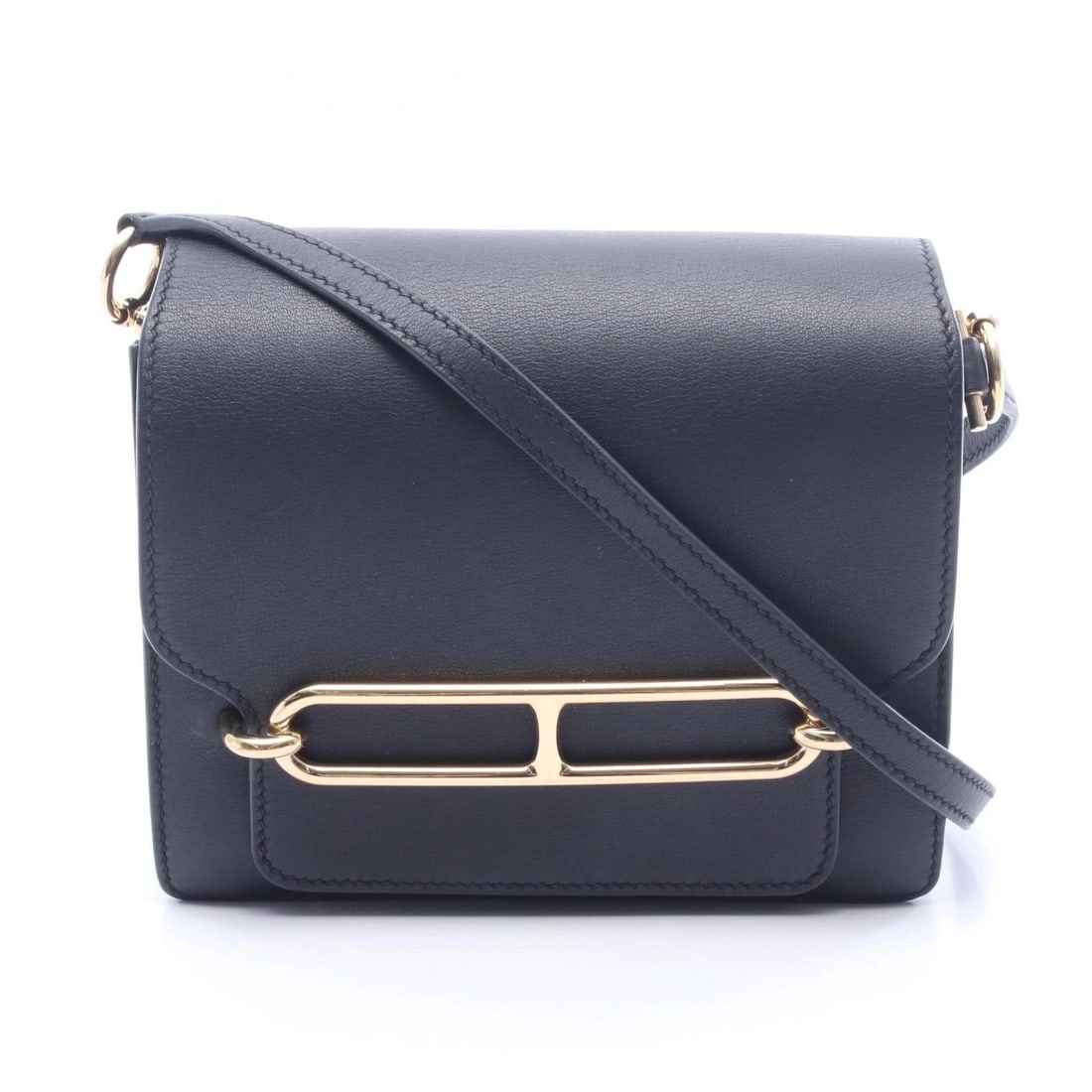 HERMES ROULIS MINI SHOULDER CROSSBODY BAG: HERMES Roulis Mini Shoulder crossbody Bag Brand: HERMES Type/Style: Shoulder Bag Material: Vaux Swift leather ? leather ? Calfskin (cowhide) ? Vaux Swift leather Color: Black?ish colors Size: (H:5.9in
