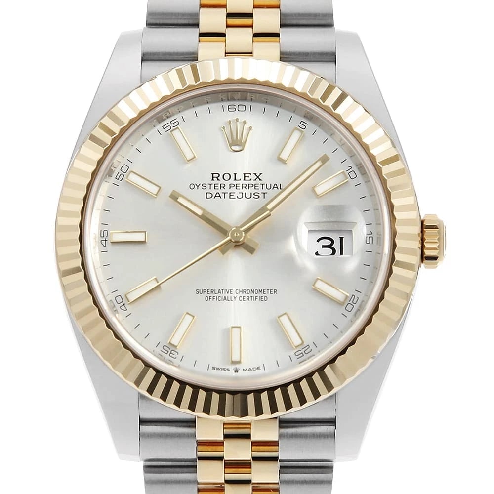 ROLEX DATEJUST SILVER STAINLESS STEEL WATCH: ROLEx Datejust Silver Stainless Steel Watch Brand: ROLEx Type/Style: Wrist watch Material: Band Material Stainless Steel/Yellow Gold, Case Material Stainless Steel/Yellow Gold Color: Dial Color