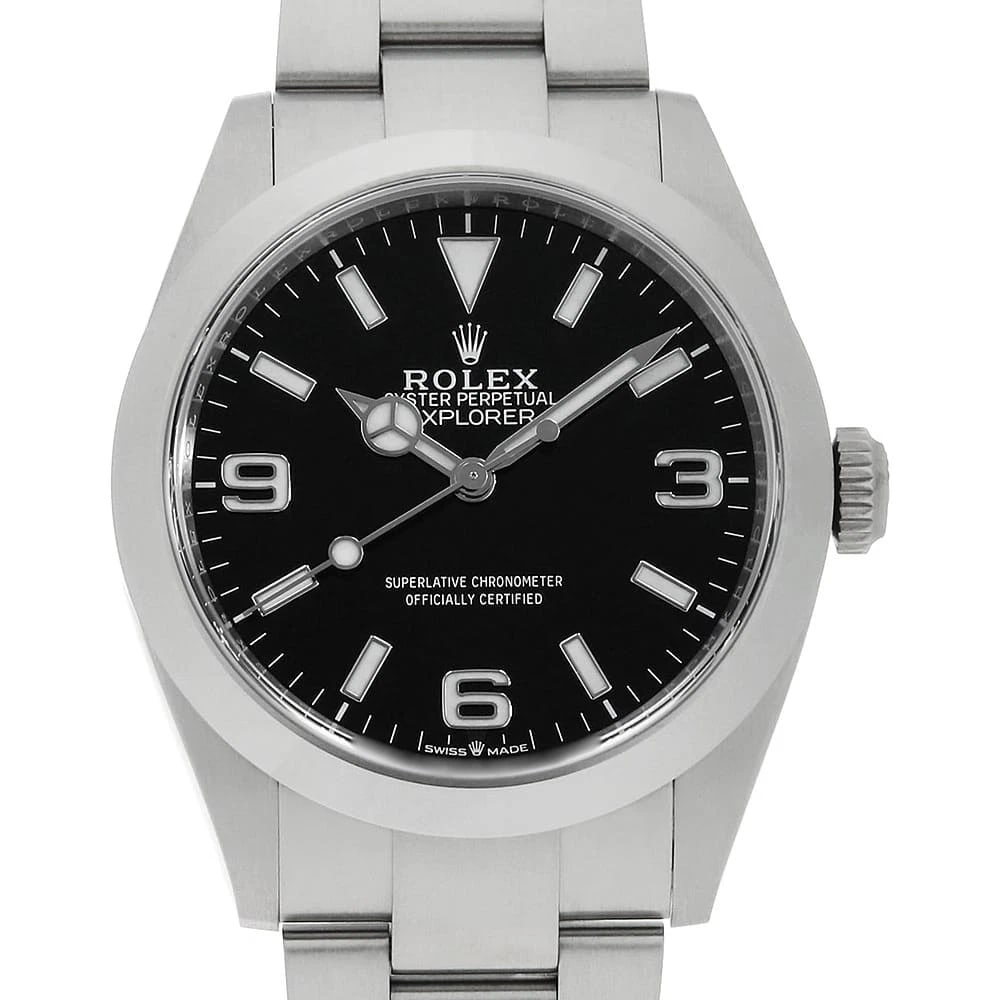 ROLEX EXPLORER BLACK STAINLESS STEEL WATCH: ROLEx Explorer black Stainless Steel Watch Brand: ROLEx Type/Style: Wrist watch Material: Band Material Stainless Steel, Case Material Stainless Steel Color: Dial Color Black Size: