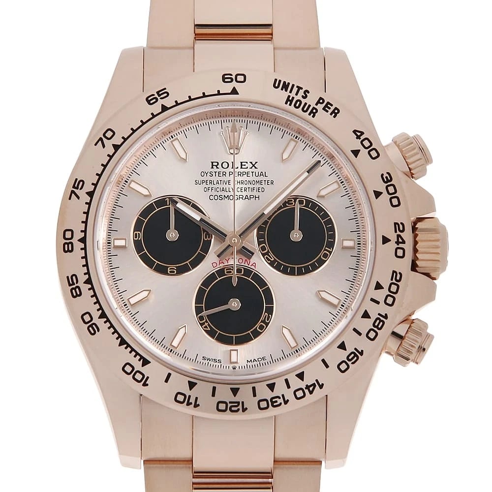 ROLEX COSMOGRAPH DAYTONA SUNDUST BLACK WATCH: ROLEx Cosmograph Daytona Sundust Black Watch Brand: ROLEx Type/Style: Wrist watch Material: Band Material Everose Gold, Case Material Everose Gold Color: Dial Color Sundust Size: Case:WCircumference o