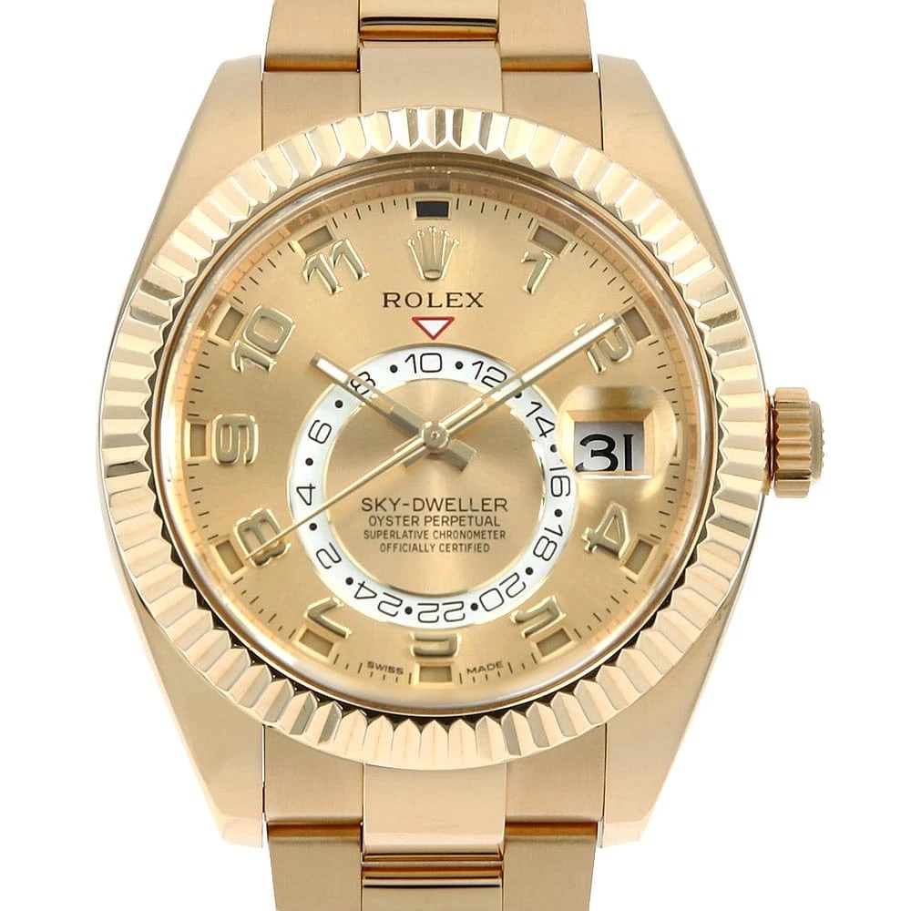 ROLEX SKY-DWELLER CHAMPAGNE WATCH (1 of 3)
