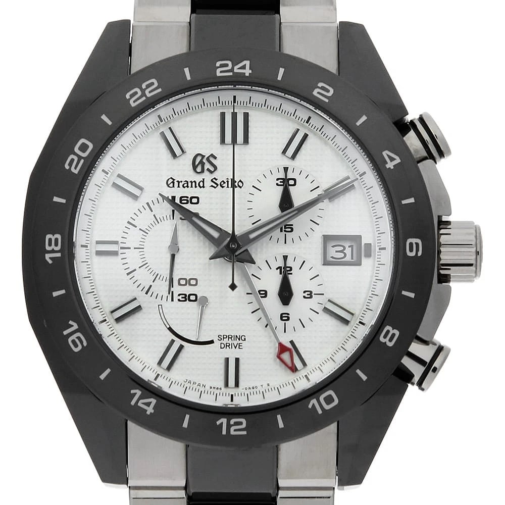 GRAND SEIKO SPORTS COLLECTION MASTER WATCH: Grand Seiko Sports Collection Master Watch Brand: Grand Seiko Type/Style: Wrist watch Material: Band Material Titanium/ceramic, Case Material Titanium/ceramic Color: Dial Color White Size: Case:W46.4m