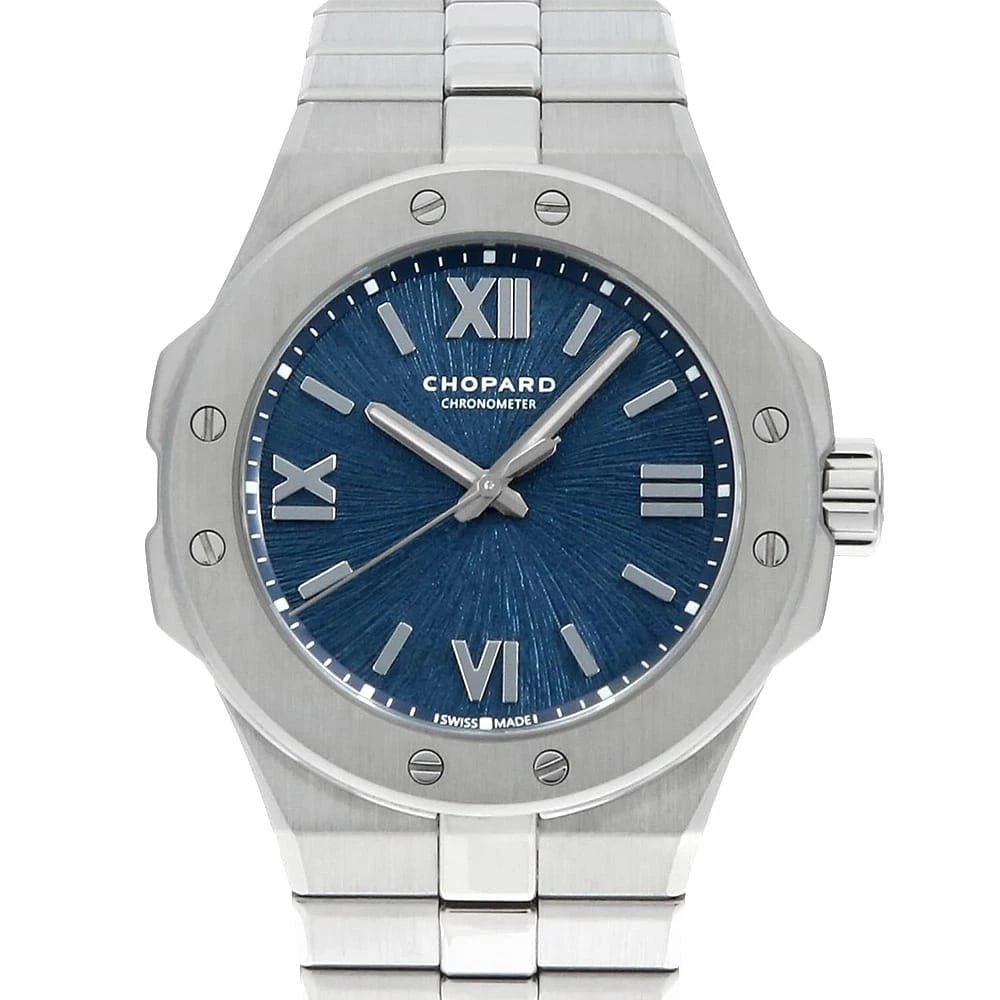 CHOPARD ALPINE EAGLE STAINLESS STEEL WATCH: Chopard alpine eagle Stainless Steel Watch Brand: Chopard Type/Style: Wrist watch Material: Band Material Stainless Steel, Case Material Stainless Steel Color: Dial Color Blue Size: Case:W33mm