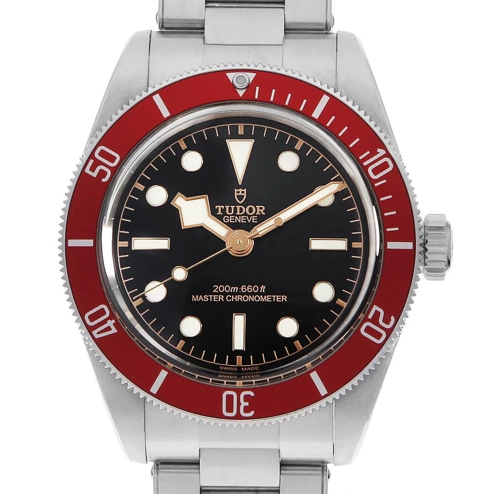 TUDOR BLACK STAINLESS STEEL WATCH: TUDOR Black Stainless Steel Watch Brand: TUDOR Type/Style: Wrist watch Material: Band Material Stainless Steel, Case Material Stainless Steel Color: Dial Color Black Size: Case:W41mm Circumference of