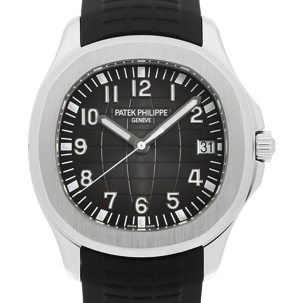 PATEK PHILIPPE AQUANAUT WATCH: PATEK PHILIPPE Aquanaut Watch Brand: PATEK PHILIPPE Type/Style: Wrist watch Material: Band Material rubber, Case Material Stainless Steel Color: Dial Color Black Size: Case:W40.8mm Circumference of