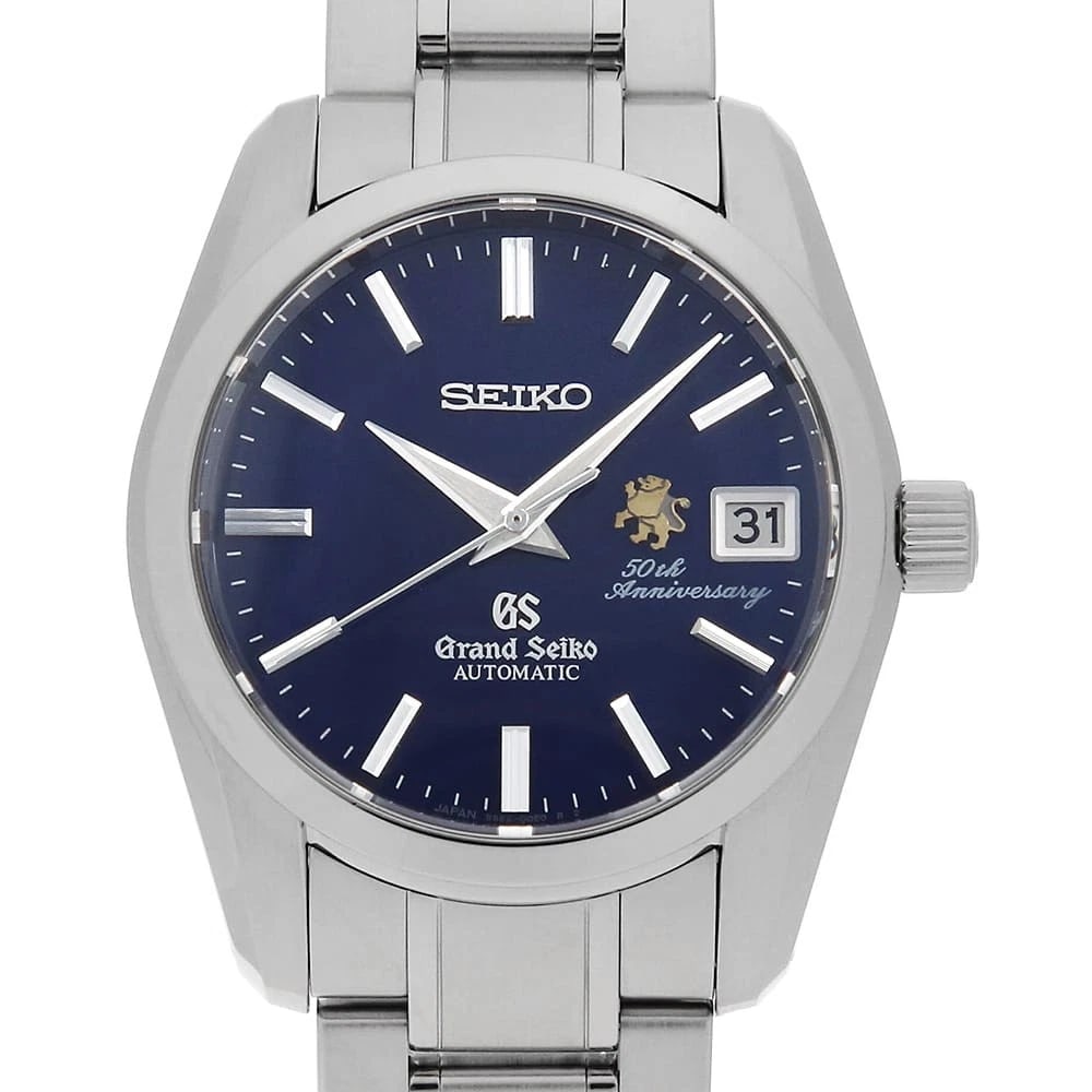 GRAND SEIKO STAINLESS STEEL WATCH: Grand Seiko Stainless Steel Watch Brand: Grand Seiko Type/Style: Wrist watch Material: Band Material Stainless Steel, Case Material Stainless Steel Color: Dial Color Blue Size: Case:W37mm