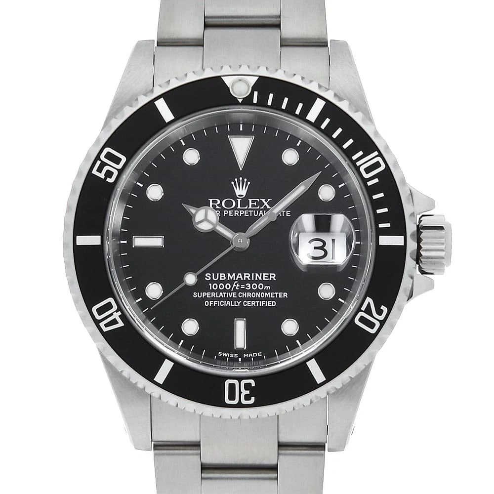 ROLEX SUBMARINER DATE BLACK WATCH: ROLEx SUBMARINER Date black Watch Brand: ROLEx Type/Style: Wrist watch Material: Band Material Stainless Steel, Case Material Stainless Steel Color: Dial Color Black Size: Case:WCircumference of Wrist