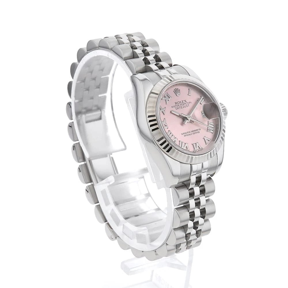 ROLEX DATEJUST PINK WATCH - 3