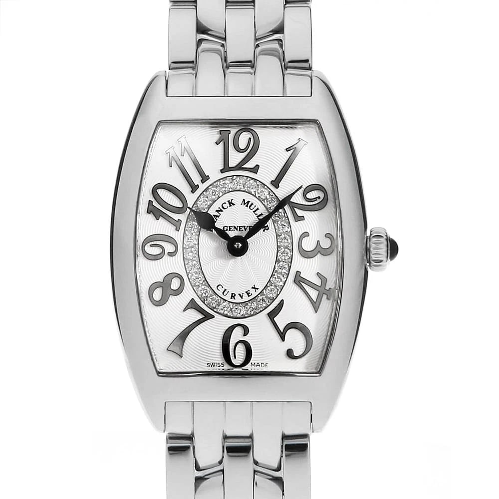 FRANCK MULLER TONNEAU CURVEX WATCH: FRANCK MULLER Tonneau Curvex Watch Brand: FRANCK MULLER Type/Style: Wrist watch Material: Band Material Stainless Steel, Case Material Stainless Steel Color: Dial Color Silver Size: Case:W35mm x