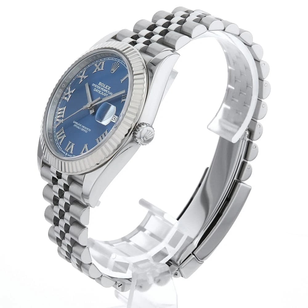 ROLEX DATEJUST BLUE WATCH - 2