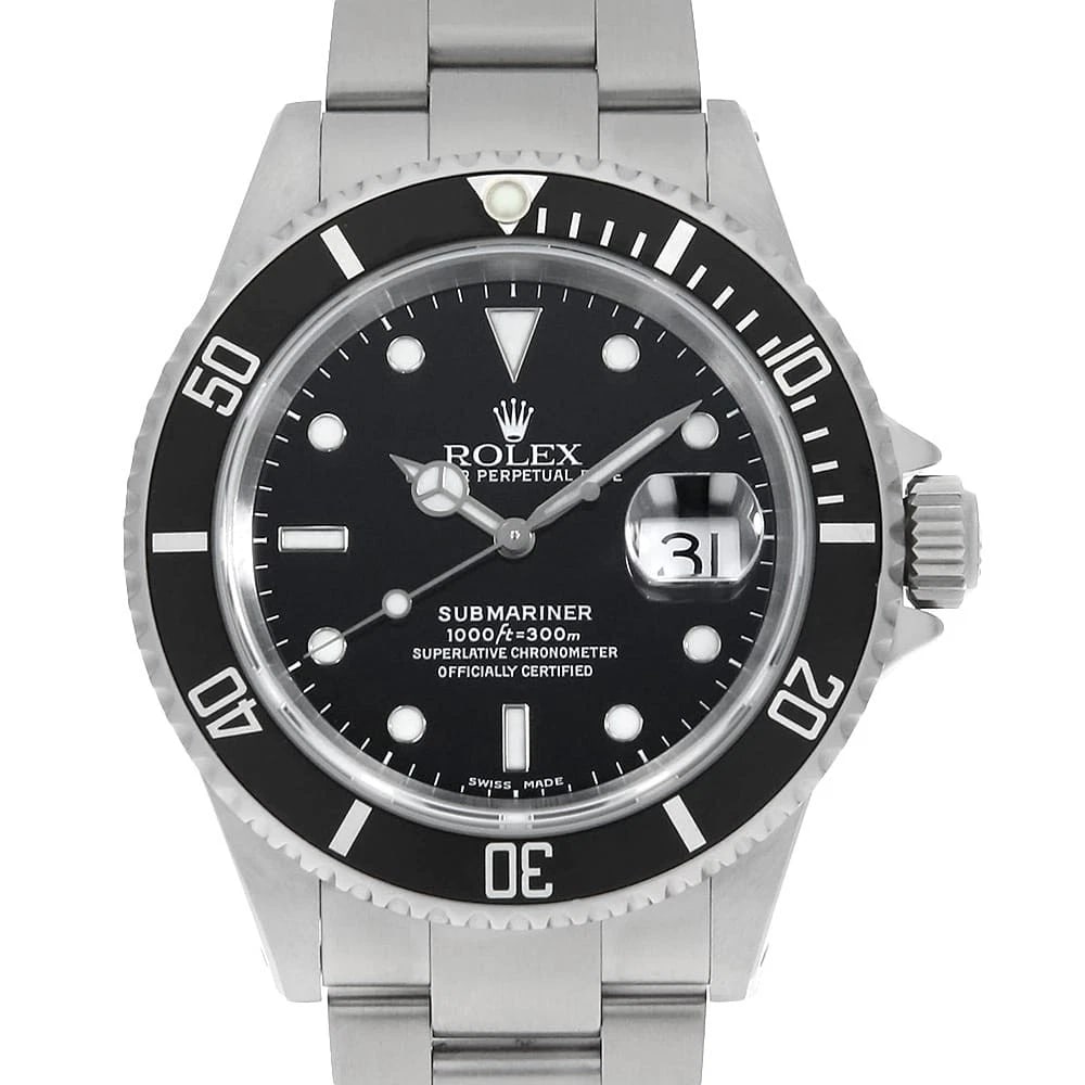 ROLEX SUBMARINER DATE BLACK WATCH: ROLEx SUBMARINER Date black Watch Brand: ROLEx Type/Style: Wrist watch Material: Band Material Stainless Steel, Case Material Stainless Steel Color: Dial Color Black Size: Case:WCircumference of Wrist