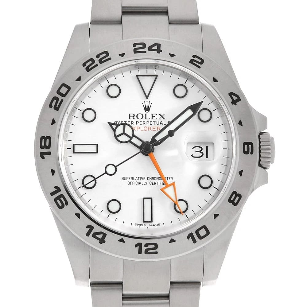ROLEX EXPLORER WHITE WATCH: ROLEx Explorer white Watch Brand: ROLEx Type/Style: Wrist watch Material: Band Material Stainless Steel, Case Material Stainless Steel Color: Dial Color White Size: Case:W42mm Circumference of Wrist:1