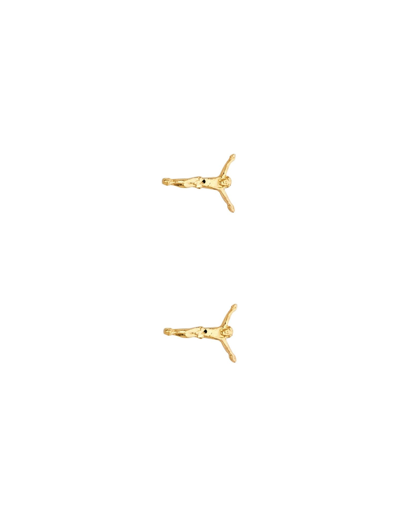 14KY SMALL JESUS POST EARRINGS - 2