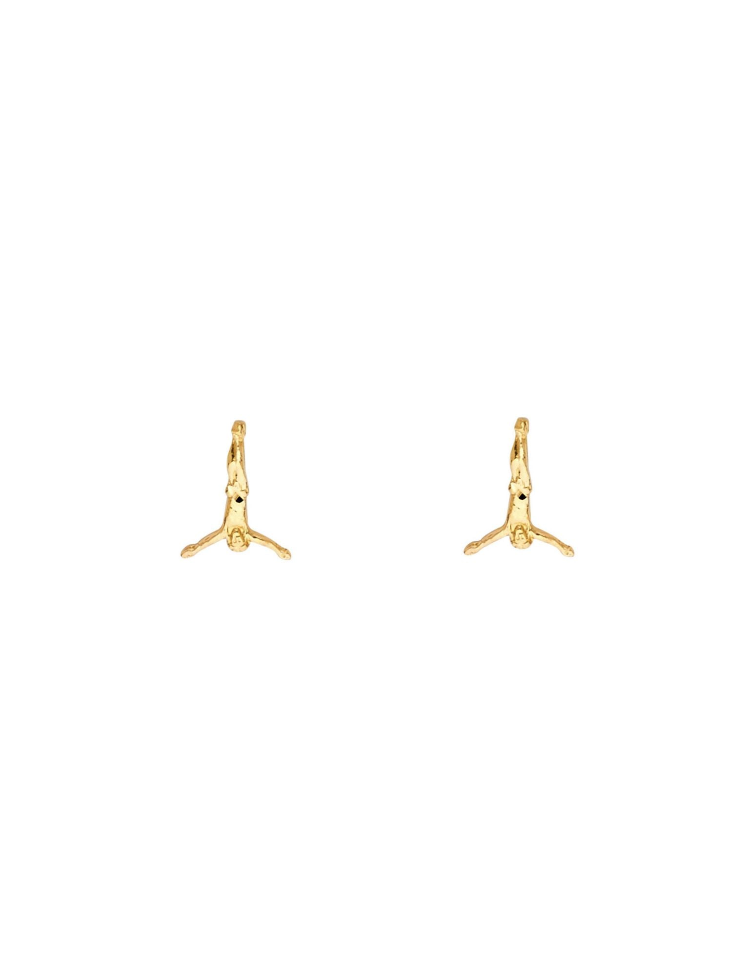 14KY SMALL JESUS POST EARRINGS - 3