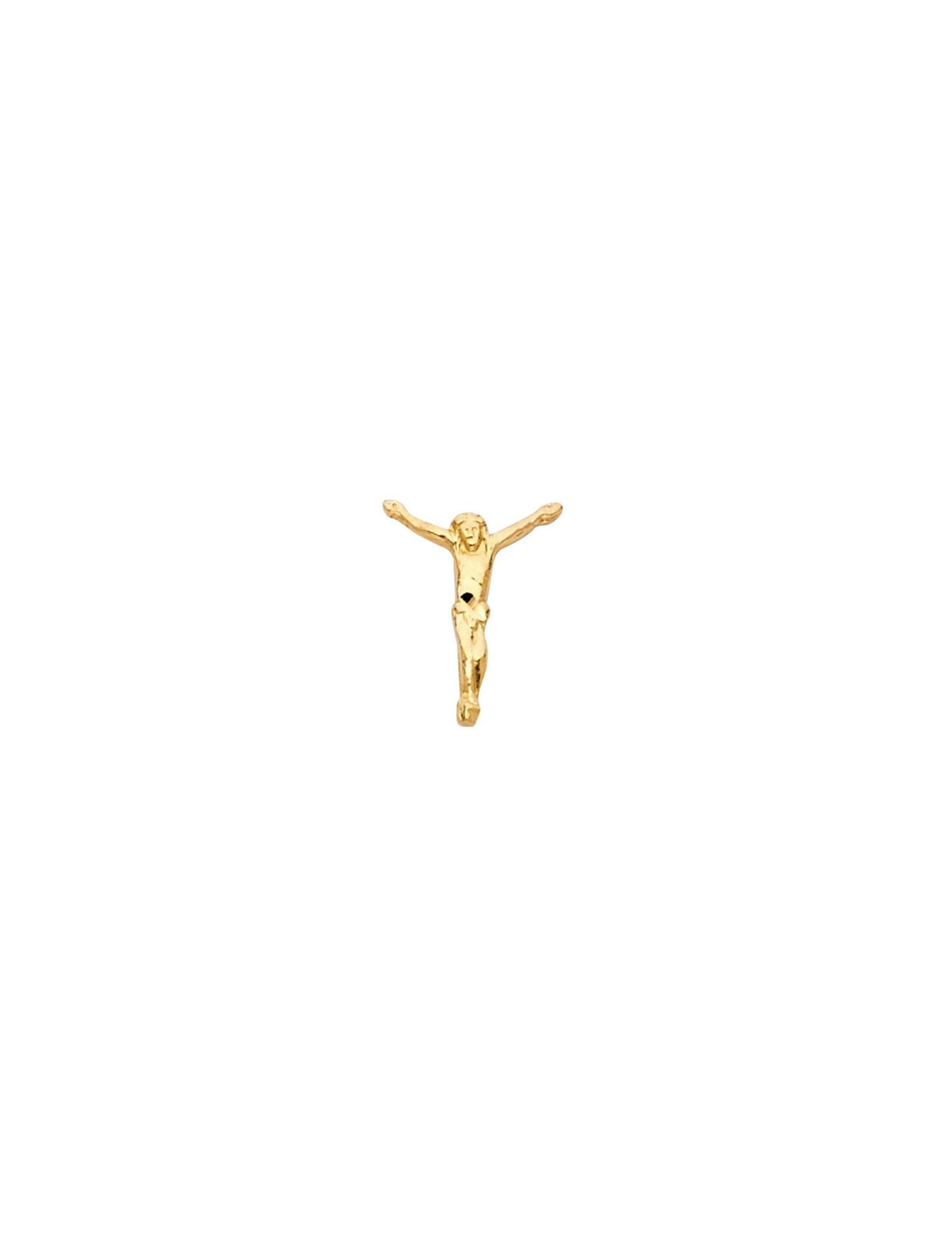 14KY SMALL JESUS POST EARRINGS - 5