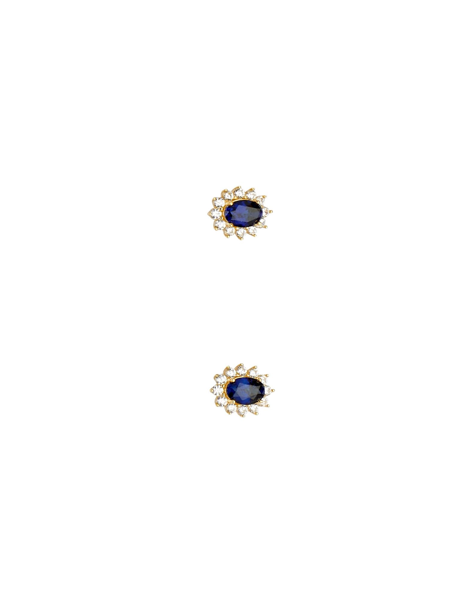 14KY BLUE CZ EARRINGS/SET - 2