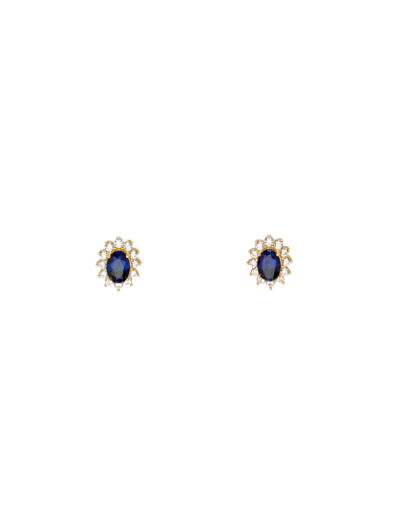 14KY BLUE CZ EARRINGS/SET - 3