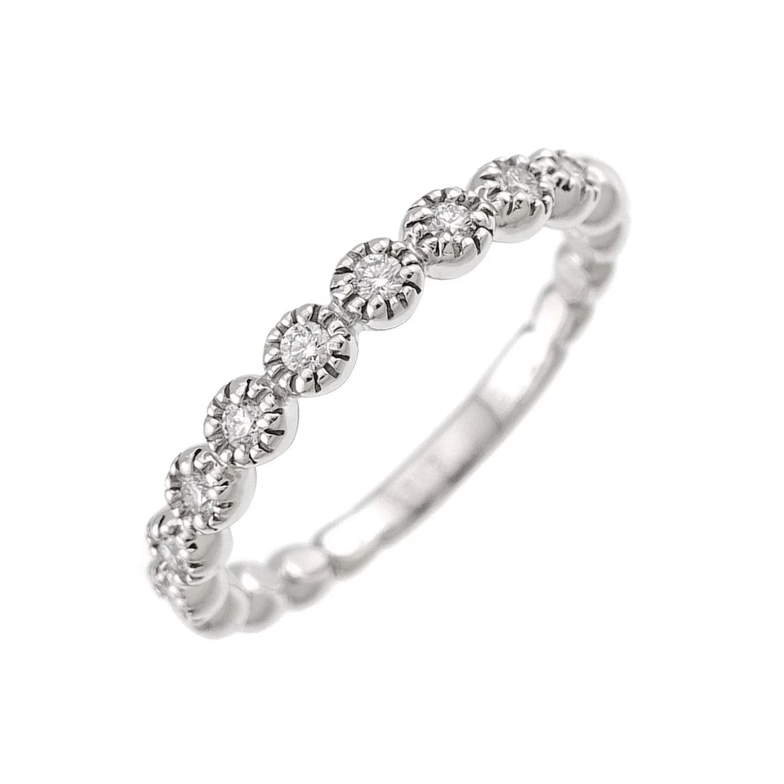PONTE VECCHIO DIAMOND RING WG 750: Ponte Vecchio Diamond Ring WG 750 Brand: Ponte Vecchio Type/Style: Ring Material: 750 White Gold, Main Stone Natural Color: White Gold Size: 5.5-5.75(US) Accessories: None Accessories Notice: When