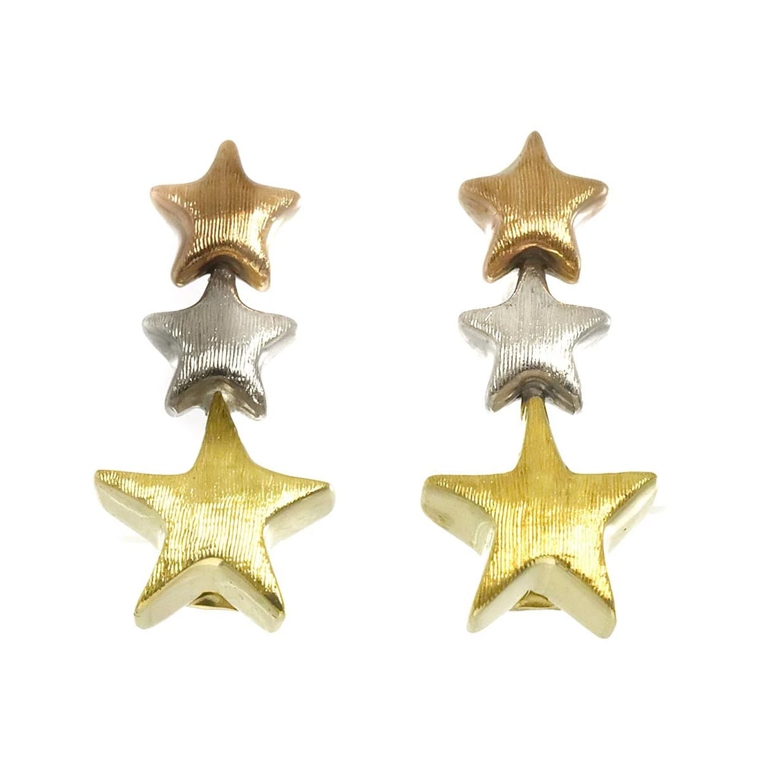 PONTE VECCHIO EARRINGS PIERCED: Ponte Vecchio Earrings Pierced Brand: Ponte Vecchio Type/Style: Earrings Material: 750 Yellow Pink White Gold, Color: Yellow Size: W7.9 x H17.3mm Accessories: None Accessories Notice: When purchasing
