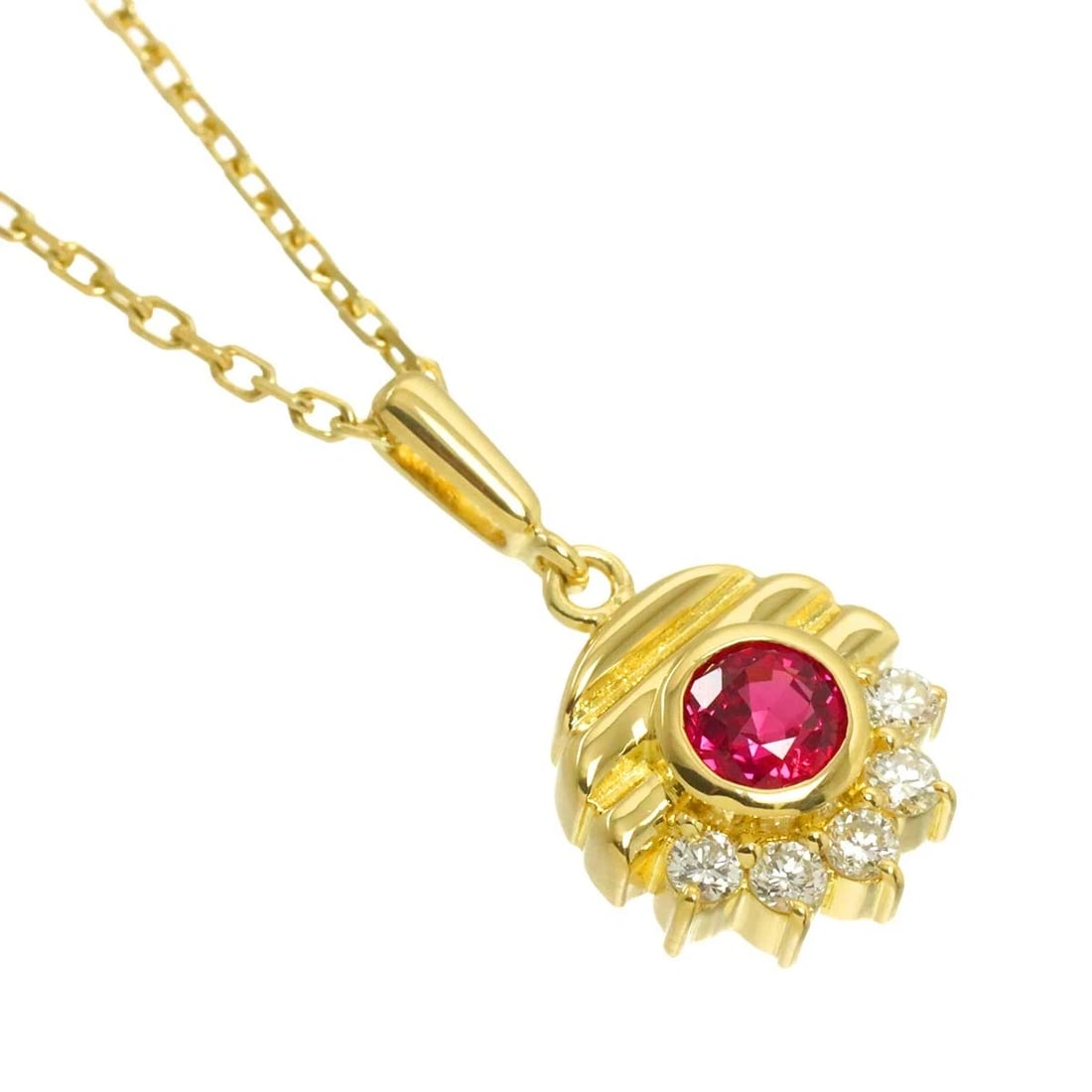 MIKIMOTO RUBY DIAMOND NECKLACE - 3
