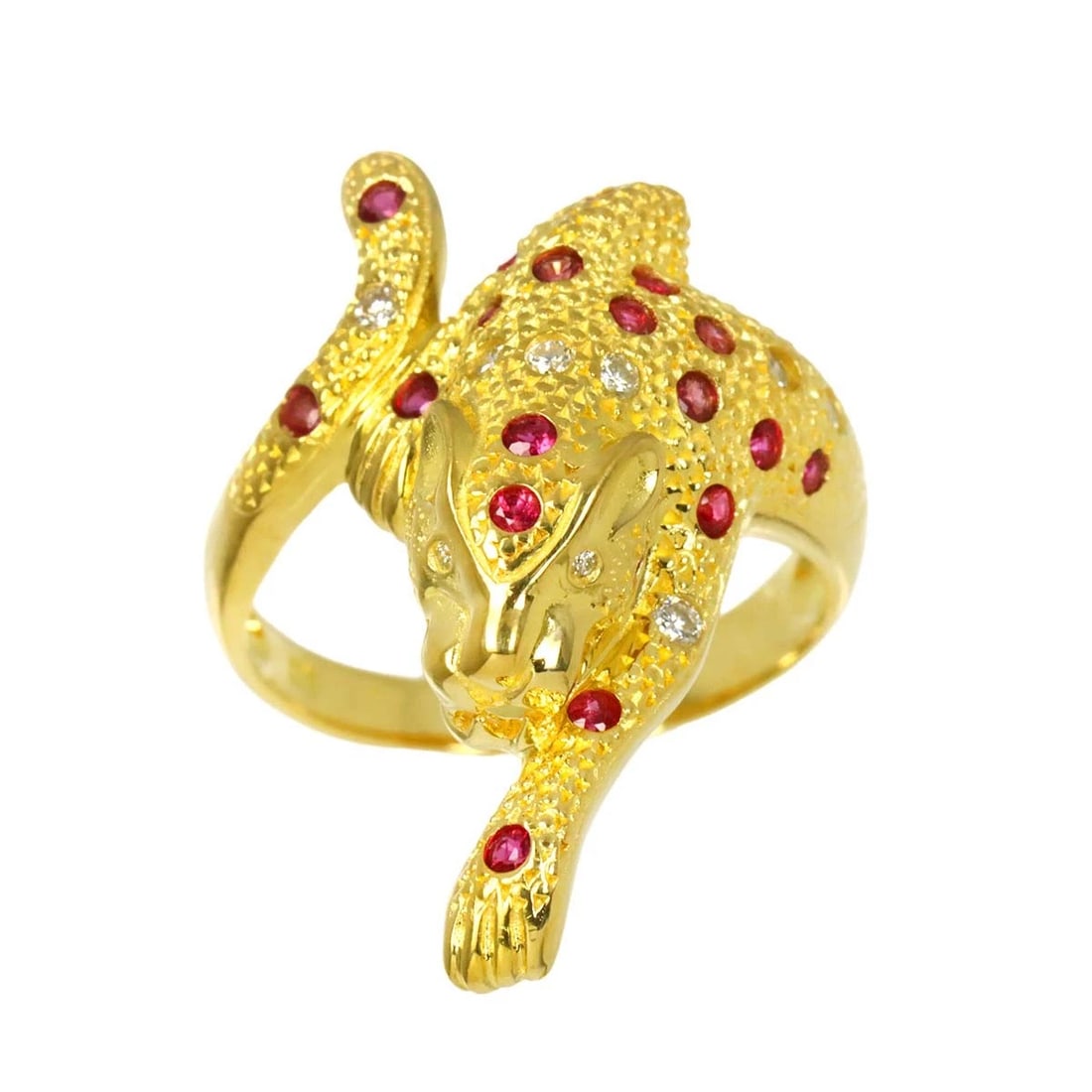 RUBY DIAMOND RING YG YELLOW GOLD 750 - 2