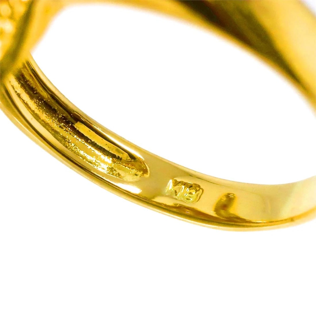 RUBY DIAMOND RING YG YELLOW GOLD 750 - 4