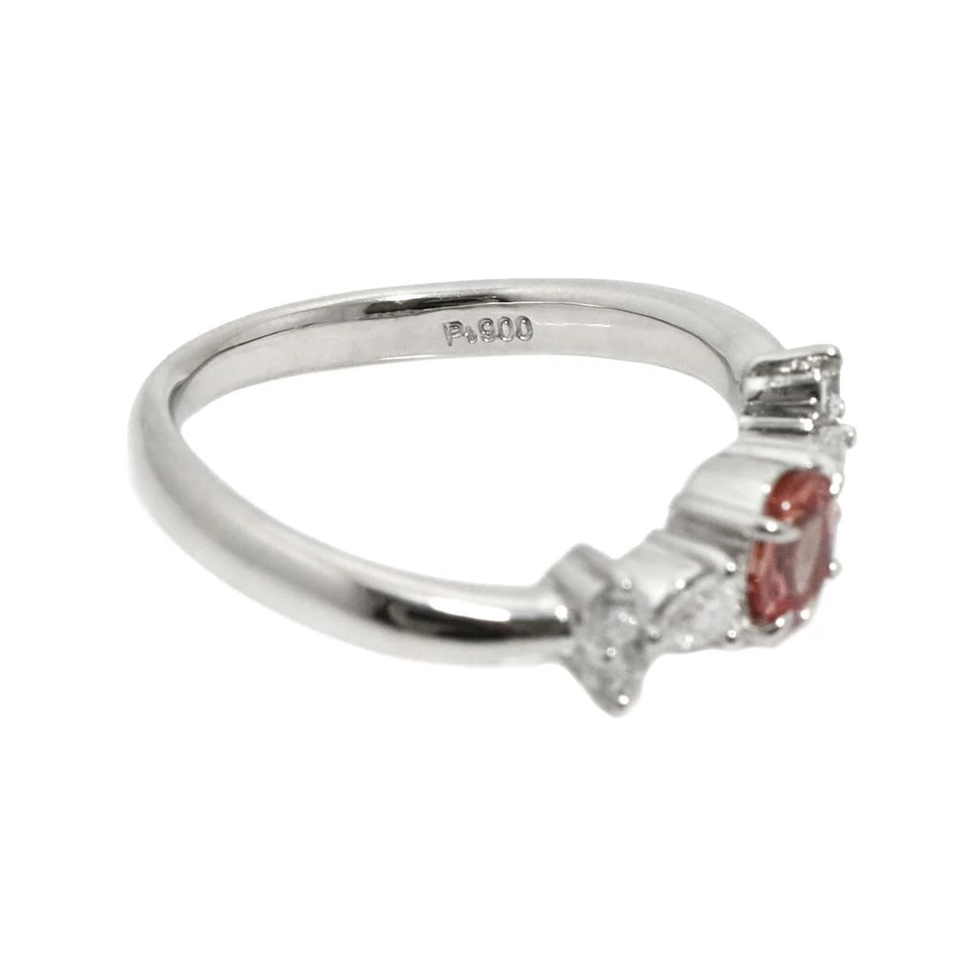 SAPPHIRE DIAMOND RING PLATINUM - 4