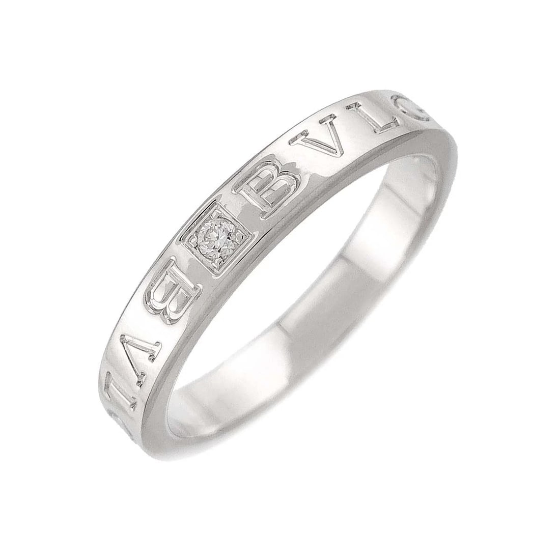 BVLGARI B-ZERO1 DIAMOND RING WG 750: BVLGARI B-ZERO1 Diamond Ring WG 750 Brand: BVLGARI Type/Style: Ring Material: 750 White Gold, Main Stone Natural Color: White Gold Size: 11(US) Accessories: None Accessories Notice: When purchasing