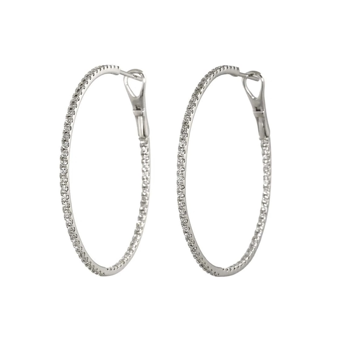 DIAMOND EARRINGS PIERCED WG 750 (1 of 5)